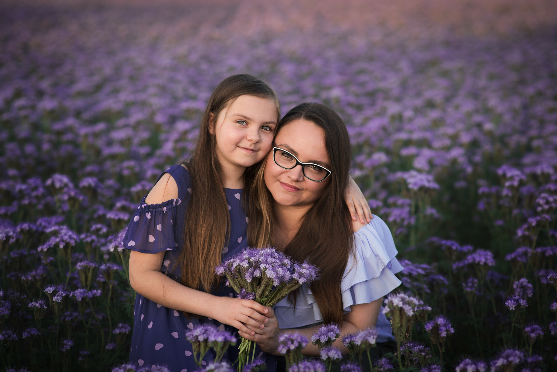 Fotografia rodzinna w kwiatach